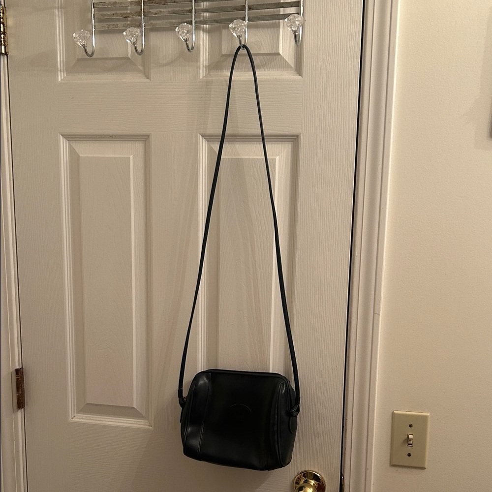 Austin Designs Navy Blue Leather Crossbody Bag